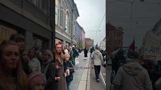 reactions of Norwegians shedding tears as they passed by a pro Palestinian protest in Oslo Norway [upl. by Crawford]