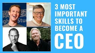 TOP 3 CEO SKILLS IN HINDI HOW TO BECOME A CEO [upl. by Rohn270]