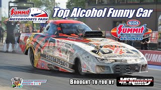 Top Alcohol Funny Car  NHRA Summit Racing Equipment Nationals  Summit Motorsports Park  Norwalk [upl. by Matthia]