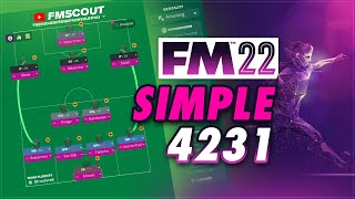 Simple 4231 for ANY Team – FM 22 Tactics  Knap [upl. by Ashatan806]