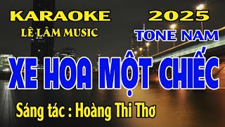 Karaoke Xe Hoa Một Chiếc Tone Nam  Em  Lê Lâm Music [upl. by Enoval]