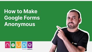 How to Make Google Forms Anonymous [upl. by Maure880]