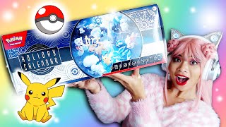 OPENING A POKEMON CARD HOLIDAY CALENDAR Pokemon TCG Holiday Advent Calendar pokemon [upl. by Isaacs]