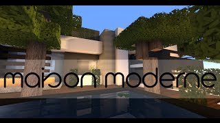 Minecraft  Visite dune Maison Moderne HD [upl. by Idleman]