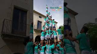 Team India made pyramid of 7 tiers in City Barcelona Catalonia castellersdevilafranca [upl. by Senior]