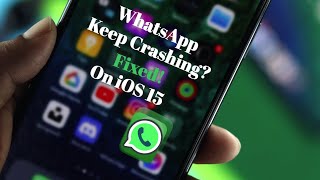 How to Fix WhatsApp Keeps Crashing on iPhone iOS 15 [upl. by Christye669]