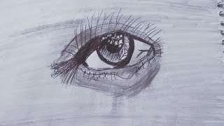 Hyper realistic eye drawingCreative artdrawing art creative [upl. by Naejarual890]