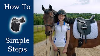 How To Saddle A Horse English [upl. by Bluma]