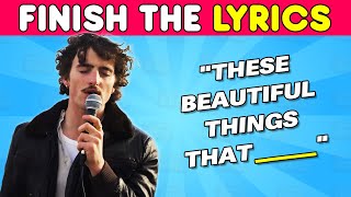 Finish The Lyrics  Most POPULAR Song ever  20002024 Songs  Music Quiz [upl. by Eniar]