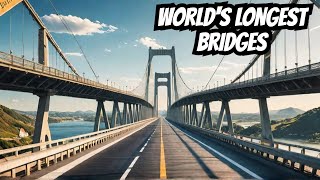 Top 5 LONGEST Bridges In The WORLD world facts travel trending best viral [upl. by Nilcaj]