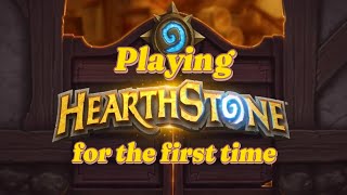 Playing Hearthstone for the first time It was fun [upl. by Yenial]