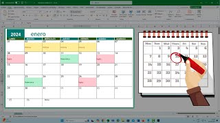 Crea un CALENDARIO de ACTIVIDADES en Excel AUTOMÁTICO📆 Sin Fórmulas [upl. by Secilu]