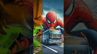 स्पाइडरमैन बस में नूडल्स खा रहा है spiderman spider spiderman2 superheroes [upl. by Galang]