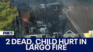 2 DEAD CHILD HURT IN LARGO APARTMENT FIRE [upl. by Leo]