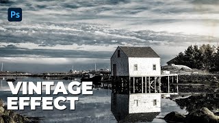 Vintage Effect Photoshop Tutorial IN 2 EASY STEPS [upl. by Ibbie117]