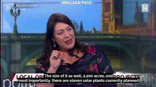 Alicia Kearns MP Raises Mallard Pass Solar Plant on BBC Politics Live [upl. by Kcirtemed]