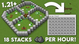 Minecraft Easy CREEPER Farm 121 Tutorial  18 stacks Gunpowder Per Hour [upl. by Mallis]