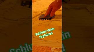 Schluter Drain grate assembly EXPLAINED shorts schlutersystems drain [upl. by Agueda]