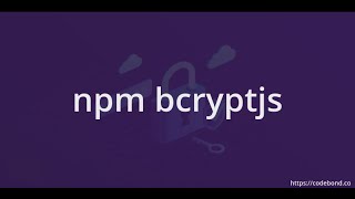 Express NodeJS  Hashing and storing passwords with Bcrypt and SQL [upl. by Gypsie]