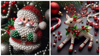 Wonderful New Years ornaments with pearl beads [upl. by Anirtak898]