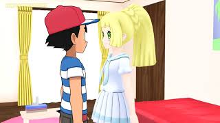 Ash and Lillie kiss [upl. by Yanahs]