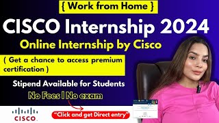 Cisco Internships 2024  AICTE amp NASSCOM Certificate  Work From Home Internships by Government [upl. by Enialb]