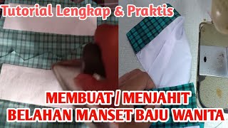 Membuat Manset untuk Lengan Baju Wanita [upl. by Schnur]