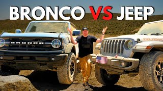 Ford Bronco vs Jeep Wrangler OffRoad Showdown [upl. by Esnahc]