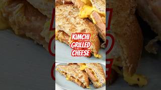 Kimchi Grilled Cheese Sandwich Korean Street Food shorts grilledcheese kimchigrilledcheese [upl. by Hnahk]