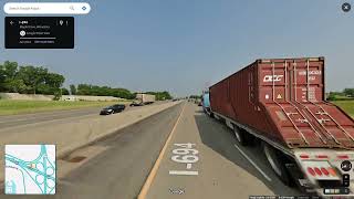 Twin Cities Beltway Interstates 494 amp 694 outer loop [upl. by Atinihs554]