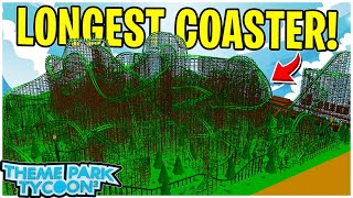 Theme Park Tycoon 2 LONGEST Coaster WORLD RECORD 😲 [upl. by Airemahs923]