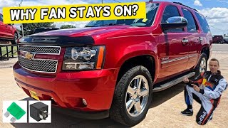 WHY CHEVROLET TAHOE SUBURBAN RADIATOR FAN STAYS ON FAN DOES NOT TURN OFF 2006 2007 2008 2009 2010 2 [upl. by Okiek784]