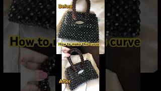 How to make this curve of balenciaga hourglass beaded bag beadedhandbag beadedbag [upl. by Neetsirhc802]