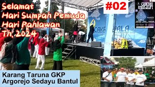 SENAM IBU IBU amp TERAPI ACARA HARI SUMPAH PEMUDA HARI PAHLAWAN KARANG TARUNA GKP SEDAYU BTL [upl. by Alcina450]