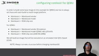 Arch4031 03 coreboot Building 05 coreboot for QEMU [upl. by Dukey551]