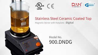 Magnetic Stirrer with Hotplate  Digital Ceramic Coated Stainless Steel Top [upl. by Philbo]