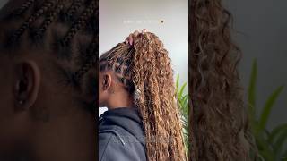 Brown Boho Braids🤎✨ Very cutesy very mindful very demure hairbraider hairinspo braidstyles [upl. by Ellerol]