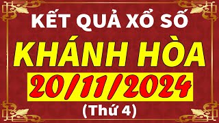 Xổ số Khánh Hòa ngày 20 tháng 11  XSKH  KQXSKH  SXKH  Xổ số kiến thiết Khánh Hòa hôm nay [upl. by Accebor]