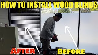 How To Install Wood amp Faux Wood Horizontal Blinds From Springs Window Fashions Company Step By Step [upl. by Gerfen561]