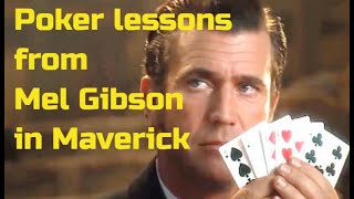 Poker Lessons from the movie Maverick starring Mel Gibson [upl. by Tigram648]