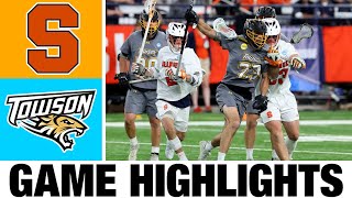 4 Syracuse vs Towson Lacrosse Highlights  First Round  2024 College Lacrosse [upl. by Sioux105]