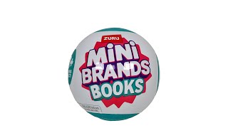 Zuru Mini Brands Books Mystery Capsule Blind Box Unboxing Review [upl. by Eiznek582]