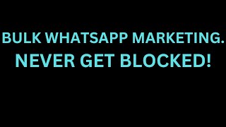 Bulk Whatsapp Marketing Strategy Biggest Mistake [upl. by Nevs175]