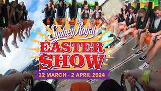 SYDNEY ROYAL EASTER SHOW RIDES 2024 KMG XXXL KMG XXL THE BEAST ON RIDE POV [upl. by Annabel710]