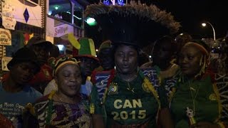 CAN2015 les supporters du Cameroun font la fête [upl. by Suh539]