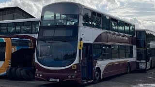 Pelted Moffat and Williamson Volvo B9TL Gemini 1 SN08 BWL Servicenis [upl. by Aynad]