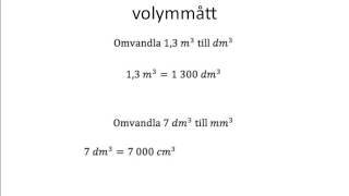 Att omvandla mellan olika volymmått [upl. by Halford]