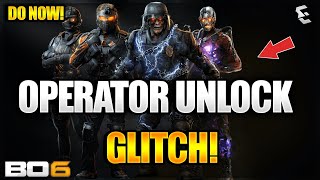 NEW OPERATOR UNLOCK GLITCH DO NOW VAULT EDITON OPERATOR UNLOCK GLITCH BO6 GLITCHES [upl. by Clynes]