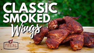 Smoked Chicken Wings Recipe  How to BBQ Chicken Wings for Beginners EASY [upl. by Remle]