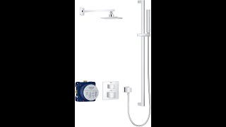 GROHE 34747000 Grohtherm Shower Set Cube Starlight Chrome [upl. by Aikrehs]